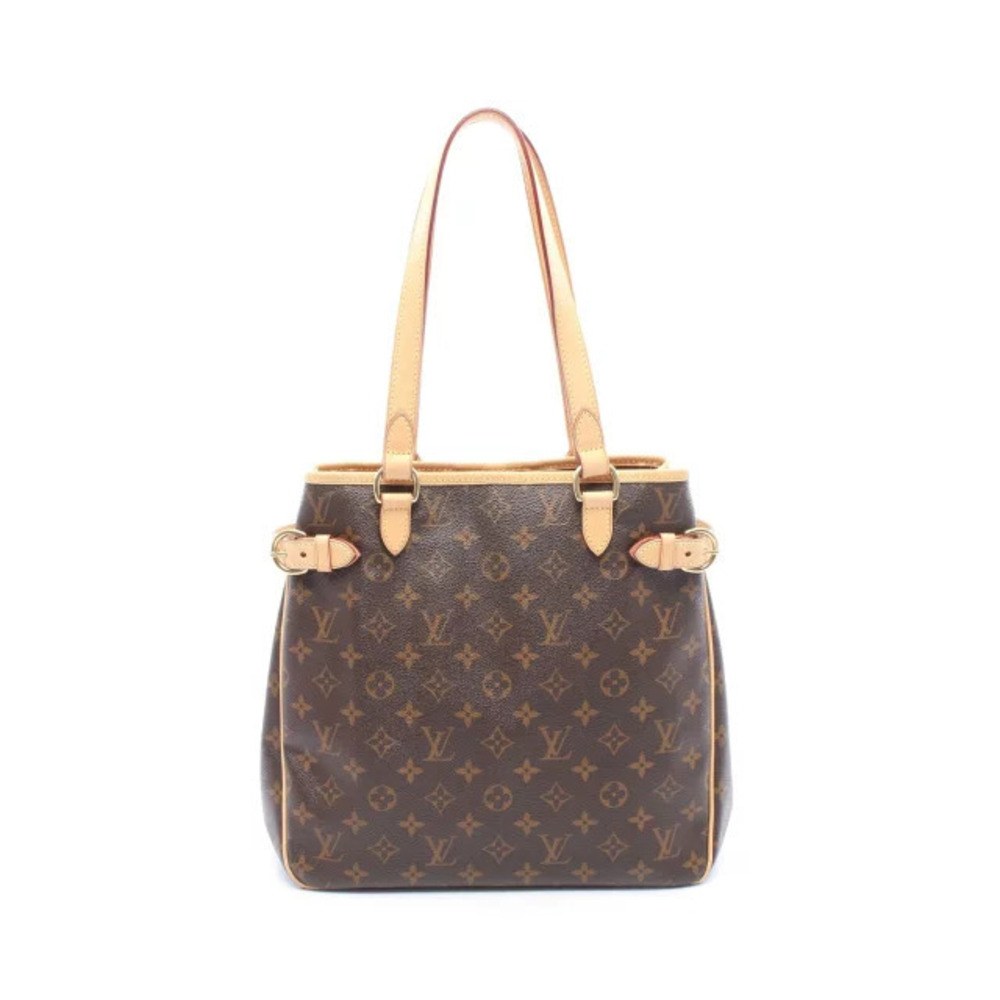 Louis Vuitton Batignolles Vertical Tote Bag Canvas Leather Monogram Brown